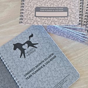 Month to View Undated Planner & Log Book - A5 Size - Heart Horse™